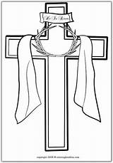 Catolica Cuaresma Cruces Pascua Pesquisa Pascoa Fichas Capirotes Nazarenos Pasos Crosses sketch template