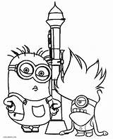 Despicable Coloring Pages Kids Printable Goggles Colouring Color Shows Tv Cool2bkids Children Getcolorings Minion sketch template