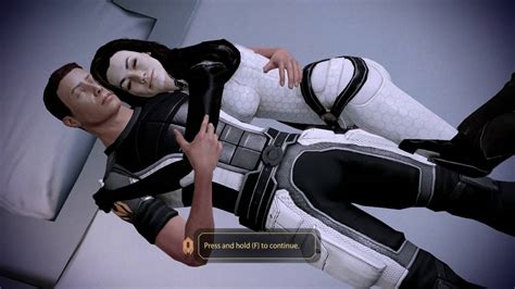 Mass Effect 2 Cuddling With Miranda Romance Youtube