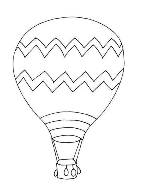 hot air balloon template skabelon undervisning