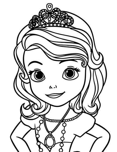 sofia the first printable coloring pages coloring home