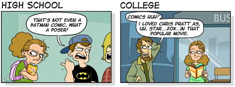 high school vs college when you re a nerd dorkly college