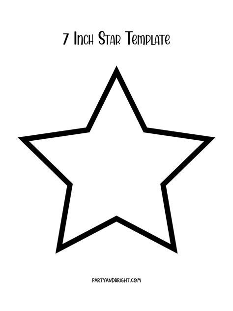 printable    star template
