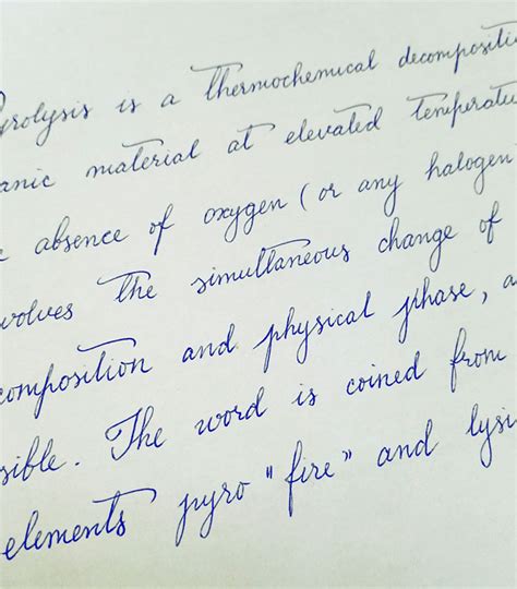 write  cursive sample writing