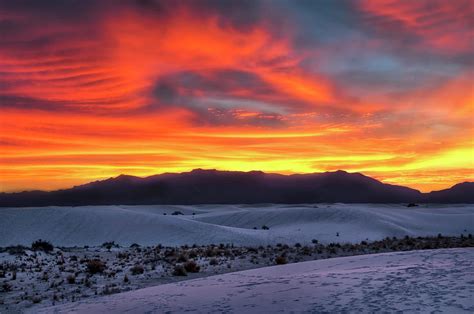 Sunset At White Sands National Monument Photograph By Dunn Ellen Fine