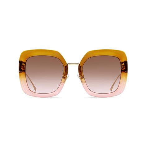 Fendi Women S Sunglasses Brown Pink Women S Designer