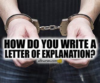 criminal infraction writing  letter  explanation   bon