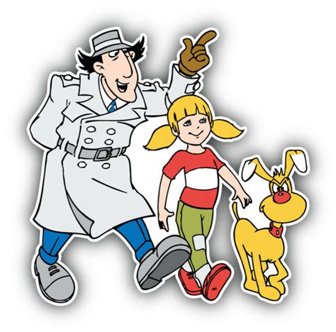 Inspector Gadget Cartoon Brain Penny Sticker Bumper Decal