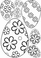 Easter Flower Eggs Egg Patterns Cut Patterned Coloring Template Printables Colour Templates Comments Bunny Popular Coloringhome Kids sketch template
