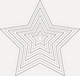 Stern Sterne Schnittmuster Ausschneiden Gemerkt sketch template