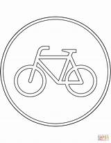 Verkehrszeichen Radweg Ausmalbilder Ausmalbild Supercoloring Bicycles Kategorien sketch template