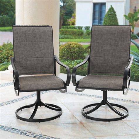 mf studio outdoor dining chairs patio padded chairs swivel design
