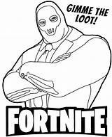 Coloring Fortnite Loot Gimme Topcoloringpages sketch template
