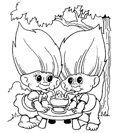 coloring pages treasure trolls images  pinterest