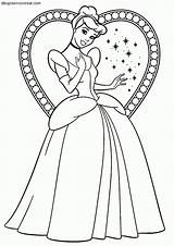 Cenicienta Colorear Cinderela Princesa Princesas Bonito Navidad Dinokids Vestido Corazón sketch template