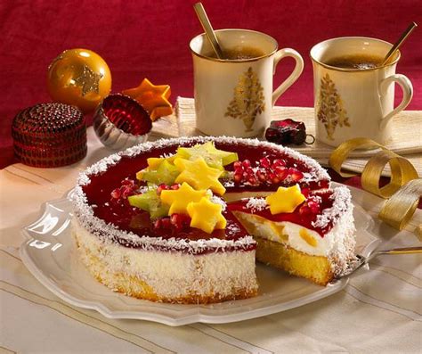 fruchtig exotische weihnachtstorte rezept lecker