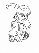Coloring Ben Pages Ben10 sketch template