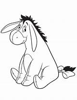 Eeyore Coloring Pooh Winnie Pages Drawing Disney Printable Clipart Cartoon Kids Line Piglet Baby Books Colouring Tattoo Drawings Adult Smiling sketch template