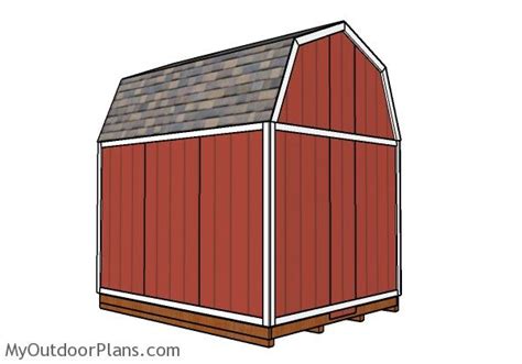 gambrel shed roof plans myoutdoorplans  woodworking plans  projects diy shed