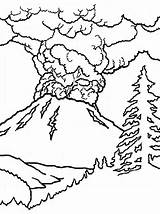 Helens Mount St Coloring Designlooter 01kb Drawings sketch template