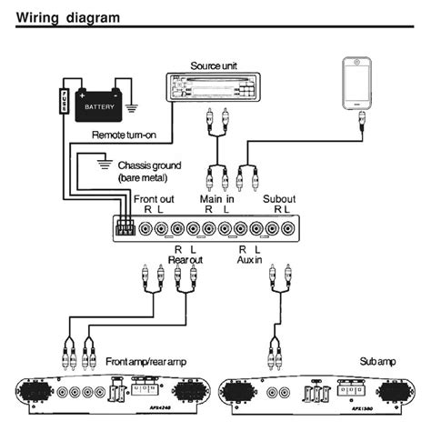 kicker pt  subwoofer  built   amplifier wiring diagram esquiloio