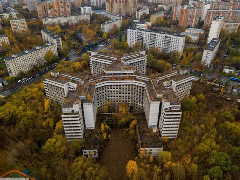 unfinished  abandoned khovrino hospital  moscow russia travel blog