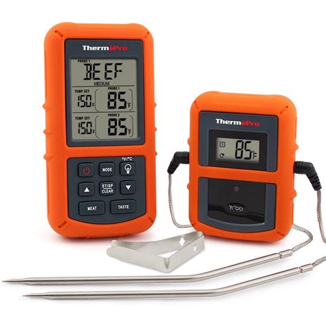 thermopro wireless meat thermometer thermopro tp review  rating  grilling life