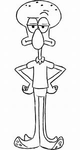 Squidward Spongebob Coloring Pages Drawing Drawings Draw Tentacles Sketch Easy Cashier Squarepants Cartoon Characters Life Colouring Rita Sketches Paintingvalley Central sketch template
