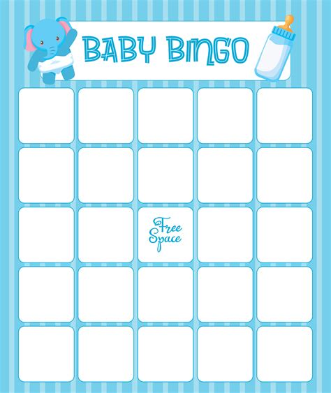 baby shower blank bingo cards  printable baby shower gift bingo