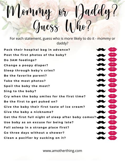 baby shower games   love   mother