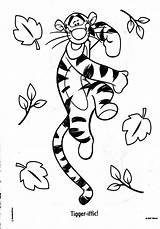 Tigger Winnie Pooh 1032 Leaves Tinkerbell Tiguer sketch template