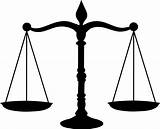 Balance Scale Law Clipart Justice Scales Clip Judicial Gavel Cartoon Silhouette Symbol Weight sketch template