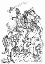 Kalki Murugan Krishna Hindu Bhagwan Hinduism Shree Narayana Jai sketch template