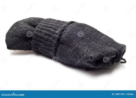 black textile gloves turned  stock image image  hairy dark