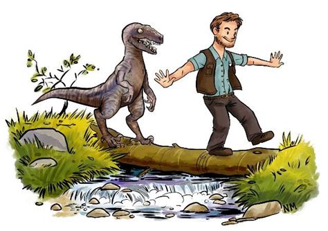 Drawing Of Chris Pratt As Owen Grady From Jurassic World