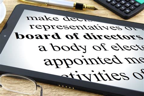 board  directors   charge creative commons tablet dictionary