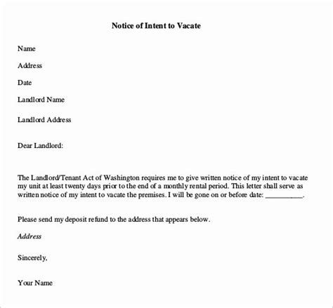 move  notice  landlord inspirational notice  vacate letter