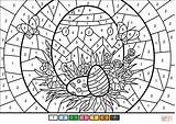 Number Color Coloring Easter Eggs Pages Printable Supercoloring Kids Worksheets Crafts Categories sketch template