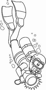 Diver Scuba Diving Ratownik Nurek Buceadores Mergulhador Kolorowanka Diver1 Bw Buceo Dive Buzo Unterwasser Infantiles Oficios Ausmalen Niñas Vbs Profesiones sketch template