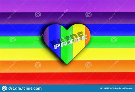 lgbt concept rainbow symbols of heart and pride icons rights and