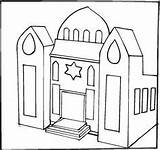 Synagogue Coloring Pages Clipart Temple Colorier Drawing Buildings Library Cliparts Jesus Pre Print Luke Choisir Tableau Un sketch template