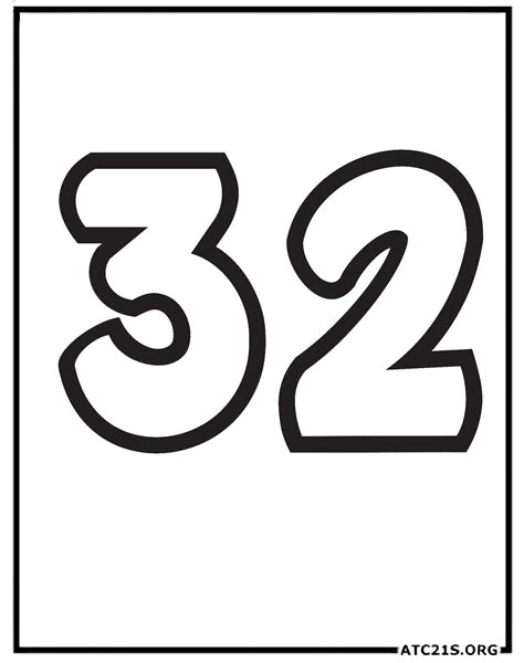 number  coloring page  printable atcs