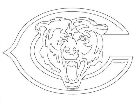 nfl logo coloring page printable pdfcom bear stencil bear coloring