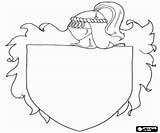 Armas Escudo Medievales Edad Caballeros Shield Categoría Genial sketch template