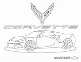 Corvette Stingray sketch template