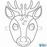 Cervo Hert Deer Maschera Masks Maschere Carnevale Moose Hertjes Dierenmaskers Leukvoorkids Leuk Supercoloring Voorbeeldsjabloon sketch template