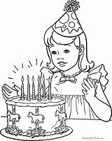 Birthday Happy Pages Coloring Printable Kids sketch template