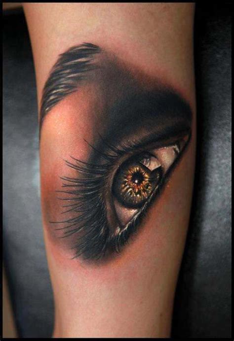 realistic eye tattoos watch over the world tattoo