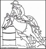 Horses Jumping Racer Barrels Pal Stencils Hello sketch template