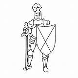 Medieval Coloring Knight Pages Ridders Shield Color Armor Shining Books Kids Kid Coloriage Print Drawings Choose Board sketch template